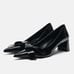 ZARA Faux Patent Leather Heels (US 6.5)
