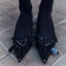 ZARA Faux Patent Leather Heels (US 6.5)