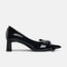 ZARA Faux Patent Leather Heels (US 6.5)