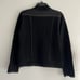 Chico's Black Boiled Wool Button Front Jacket Size Small Pockets