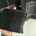 Chico's Black Boiled Wool Button Front Jacket Size Small Pockets