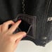 Chico's Black Boiled Wool Button Front Jacket Size Small Pockets