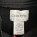 Chico's Black Boiled Wool Button Front Jacket Size Small Pockets