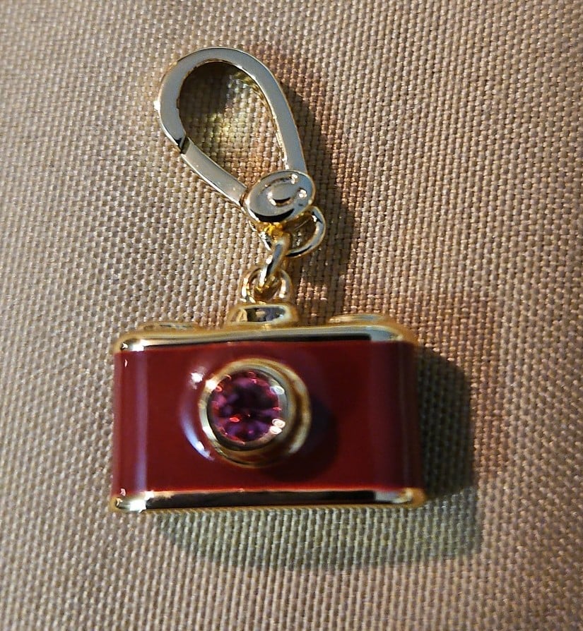 Coach camera charm