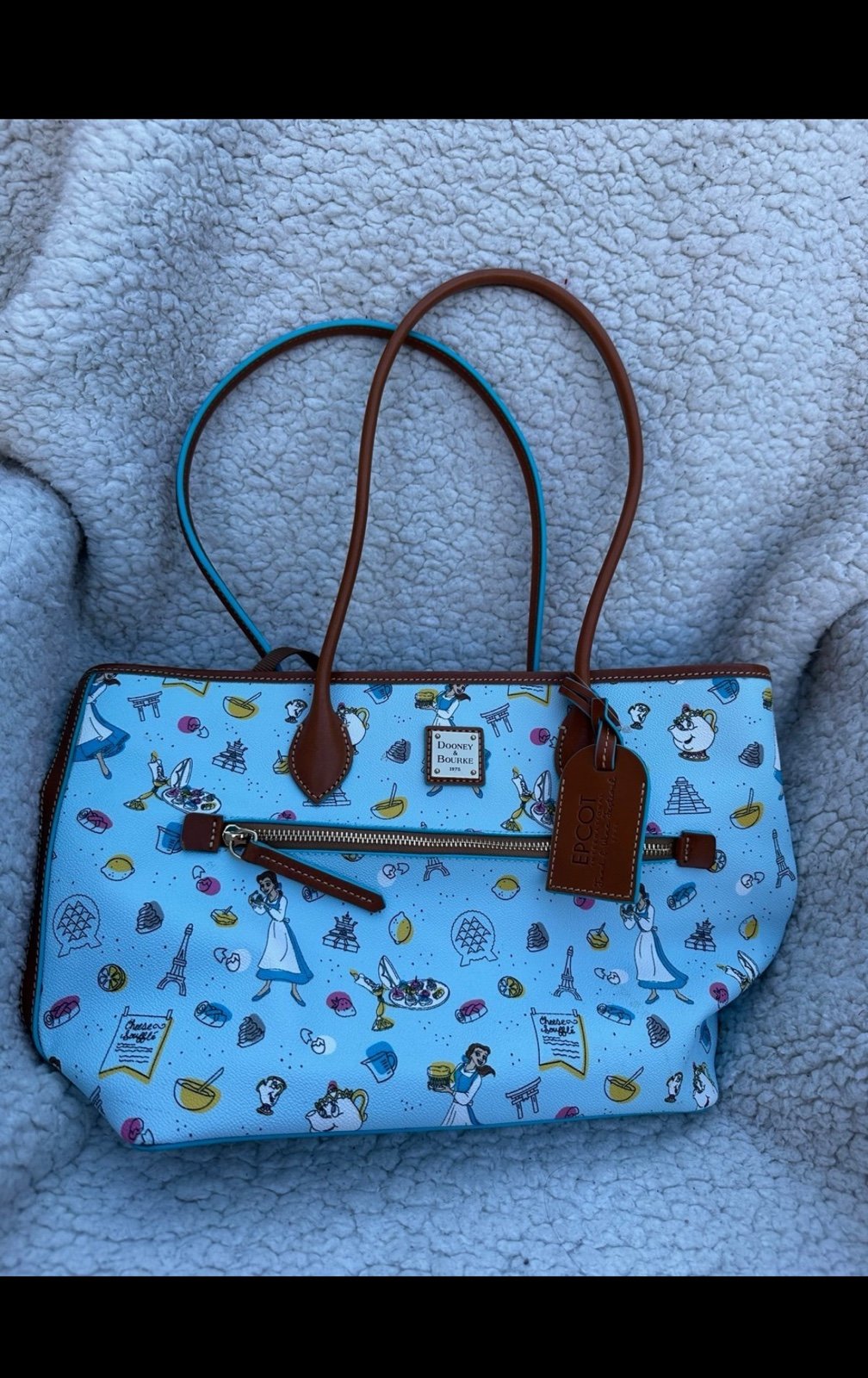 Dooney & Bourke Disney Parks Epcot Food & Wine Festival Belle Tote Beauty Beast