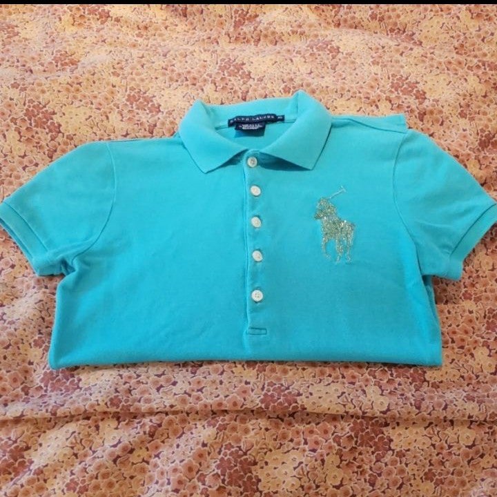 Ralph Lauren Crystallized Pony Logo Polo