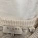 Ted Baker ivory off-white cable knit cotton wool peplum sweater shirt top