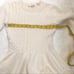 Ted Baker ivory off-white cable knit cotton wool peplum sweater shirt top