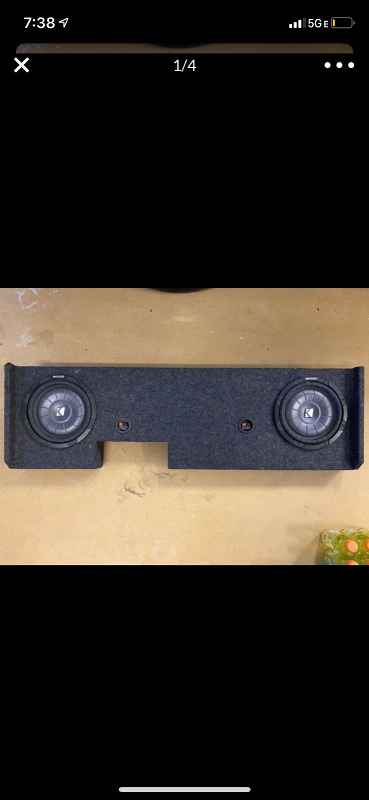 Two 9 inch kicker subwoofer WITH BOX