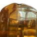 Vintage Midcentury Amber Beveled Golden Glass Serving Water Iced Tea Juice