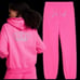 VS PINK Campus Full Zip Hoodie & Sweatpants Set Limited Edition Pink Bling XXL