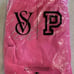 VS PINK Campus Full Zip Hoodie & Sweatpants Set Limited Edition Pink Bling XXL