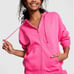 VS PINK Campus Full Zip Hoodie & Sweatpants Set Limited Edition Pink Bling XXL