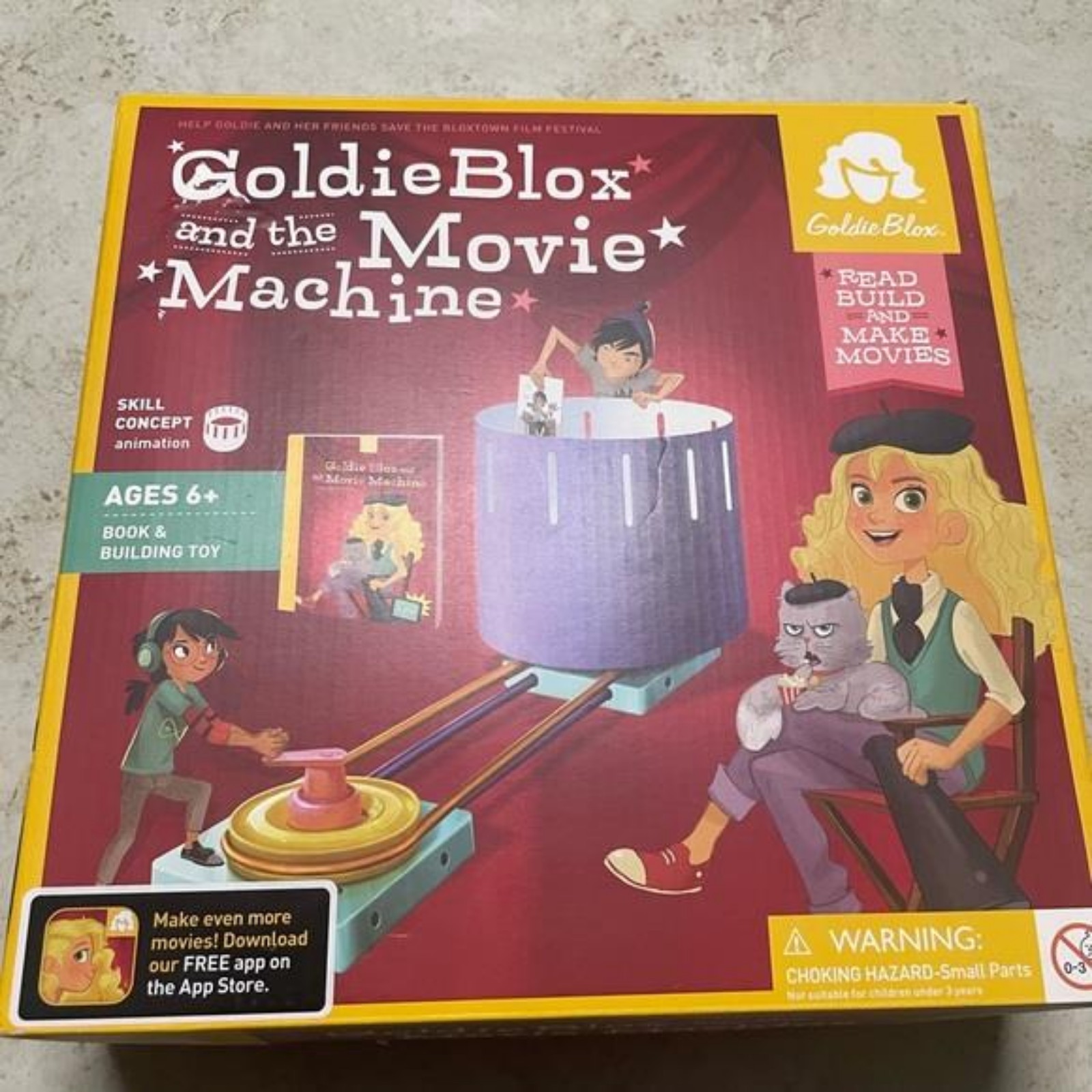 Goldie Blox and the movie machine