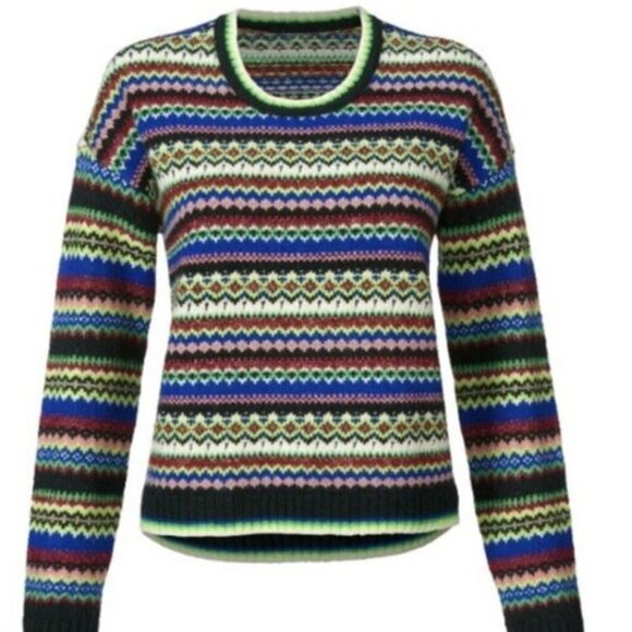 NWT Cabi Moorland Pullover #4413 Multicolor stripe