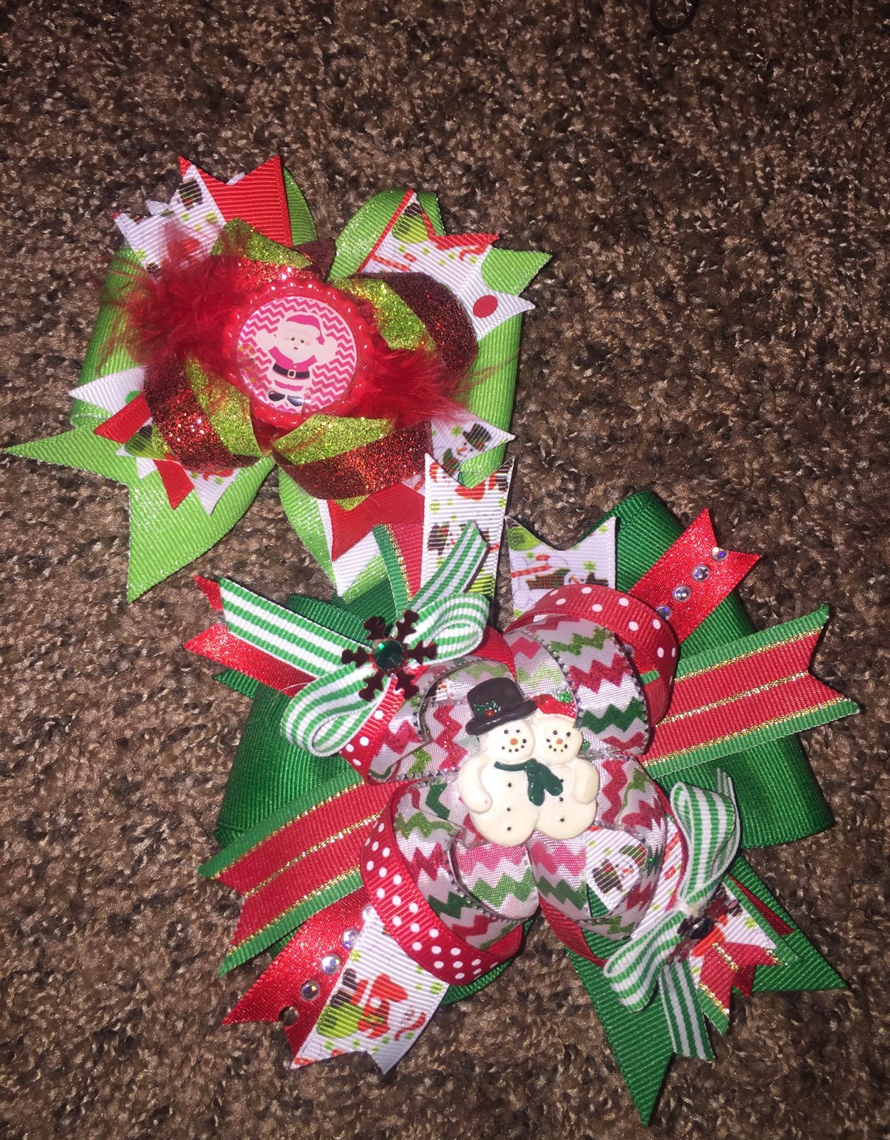 Christmas hair bows