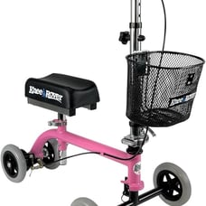 KneeRover Kids/Women Pink Knee Scooter with Basket