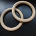 Wooden gymnastic rings set of 2