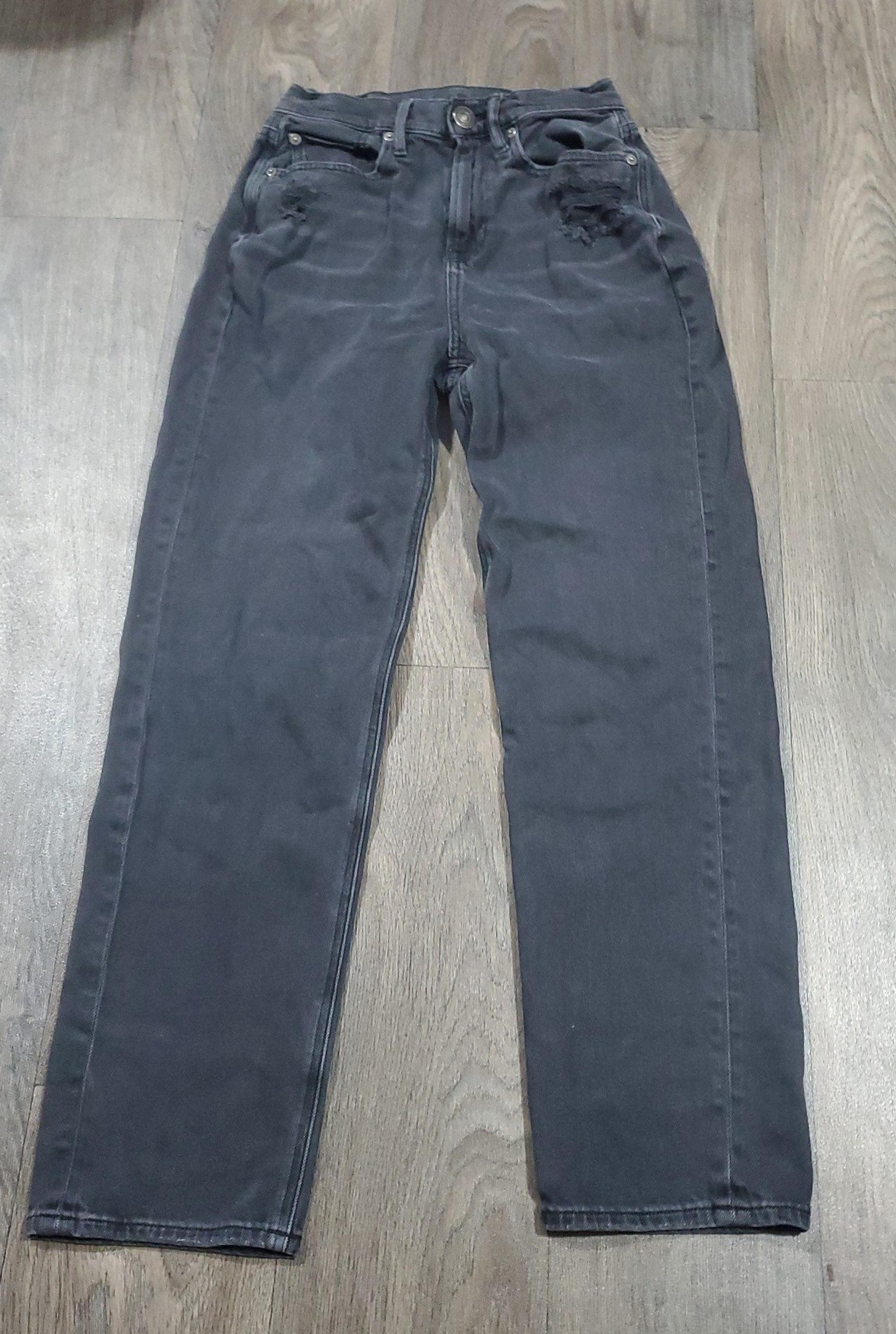 American eagle black jeans highest rise 90s boyfriend
