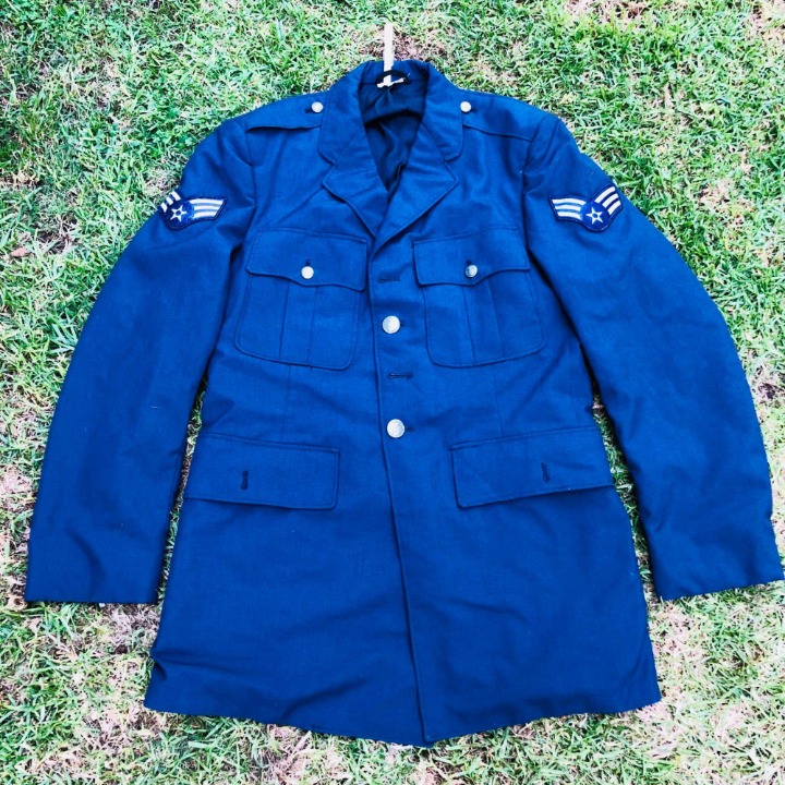 Vintage Military Issued Naval Jacket Blu