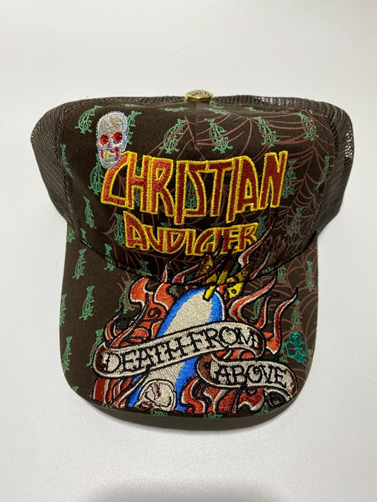 Y2K Maximalism Christian Audigier Hat Vintage Death From Above Adult OSFM Hat Ca