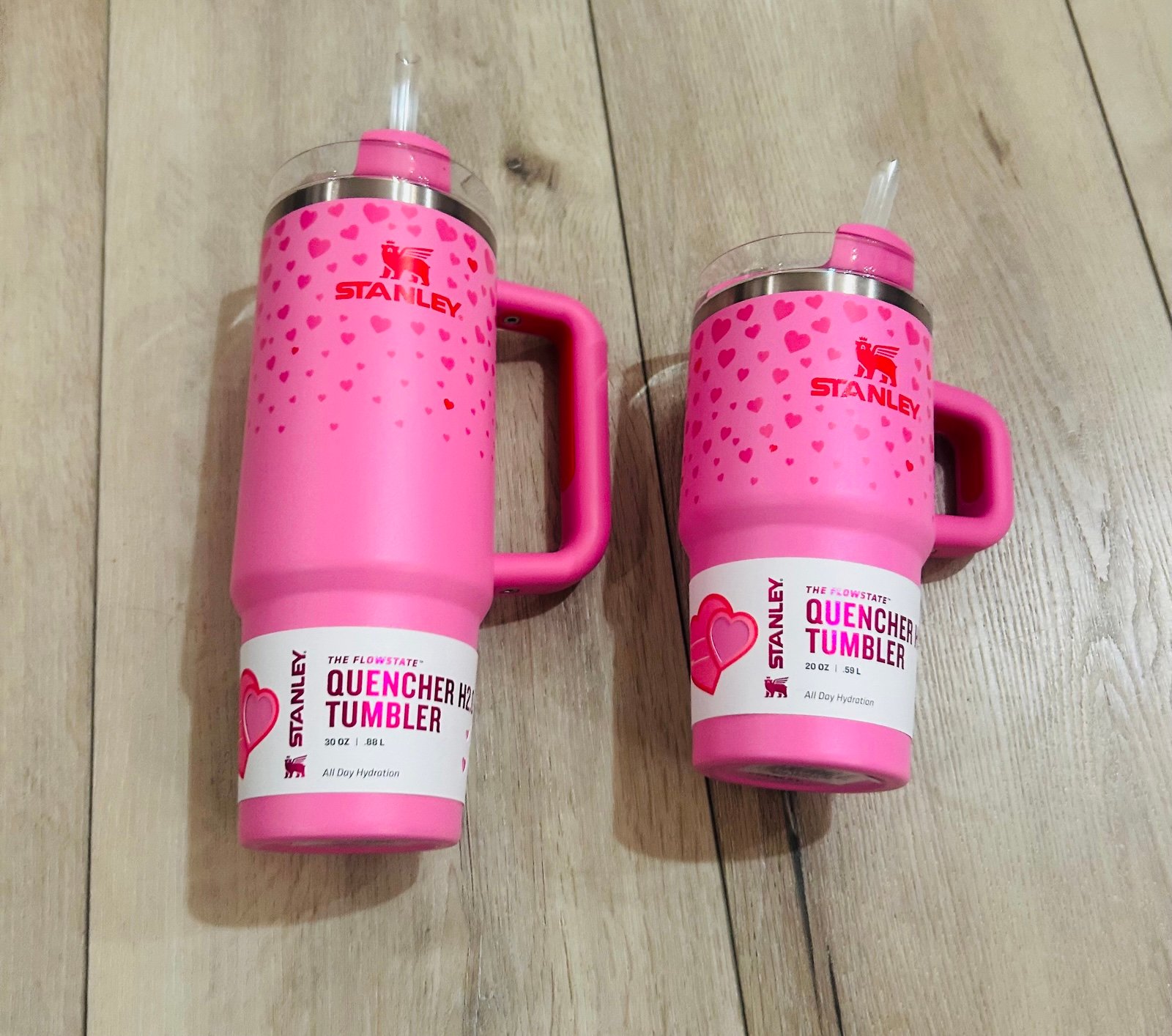 Stanley Bundle 30 and 20oz Valentines Pink Sweet Heart Tumbler