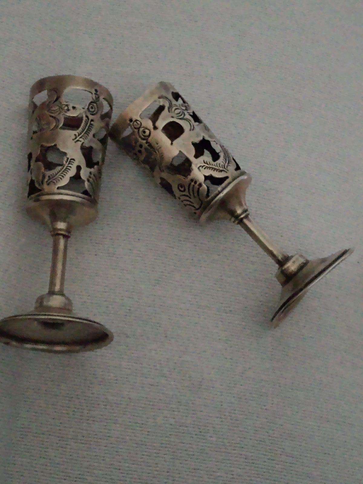 925 silver Mexican cordials set of 2