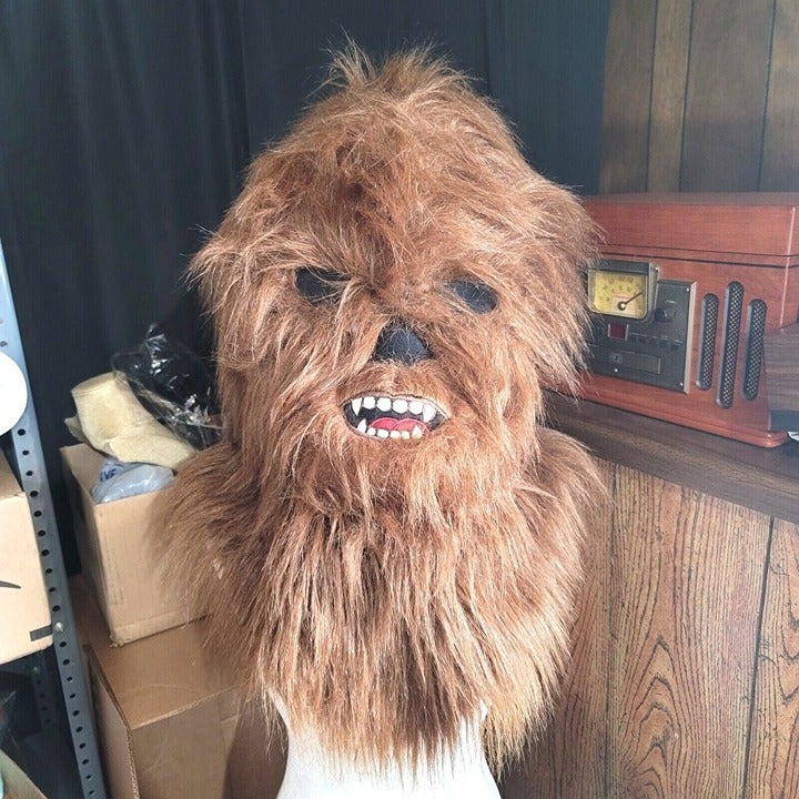 Star Wars Chewbacca Maskimal Costume Head Sasquatch Mask 2018 Halloween Promo