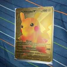 Rare golden v-max picachu Pokémon card