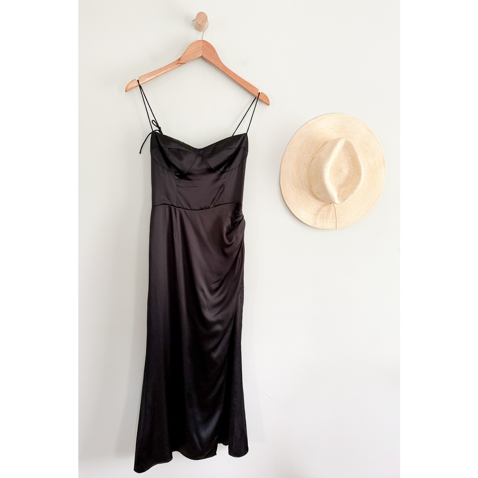 Reformation | Marguerite Dress in Black 100% Silk | Sz 4