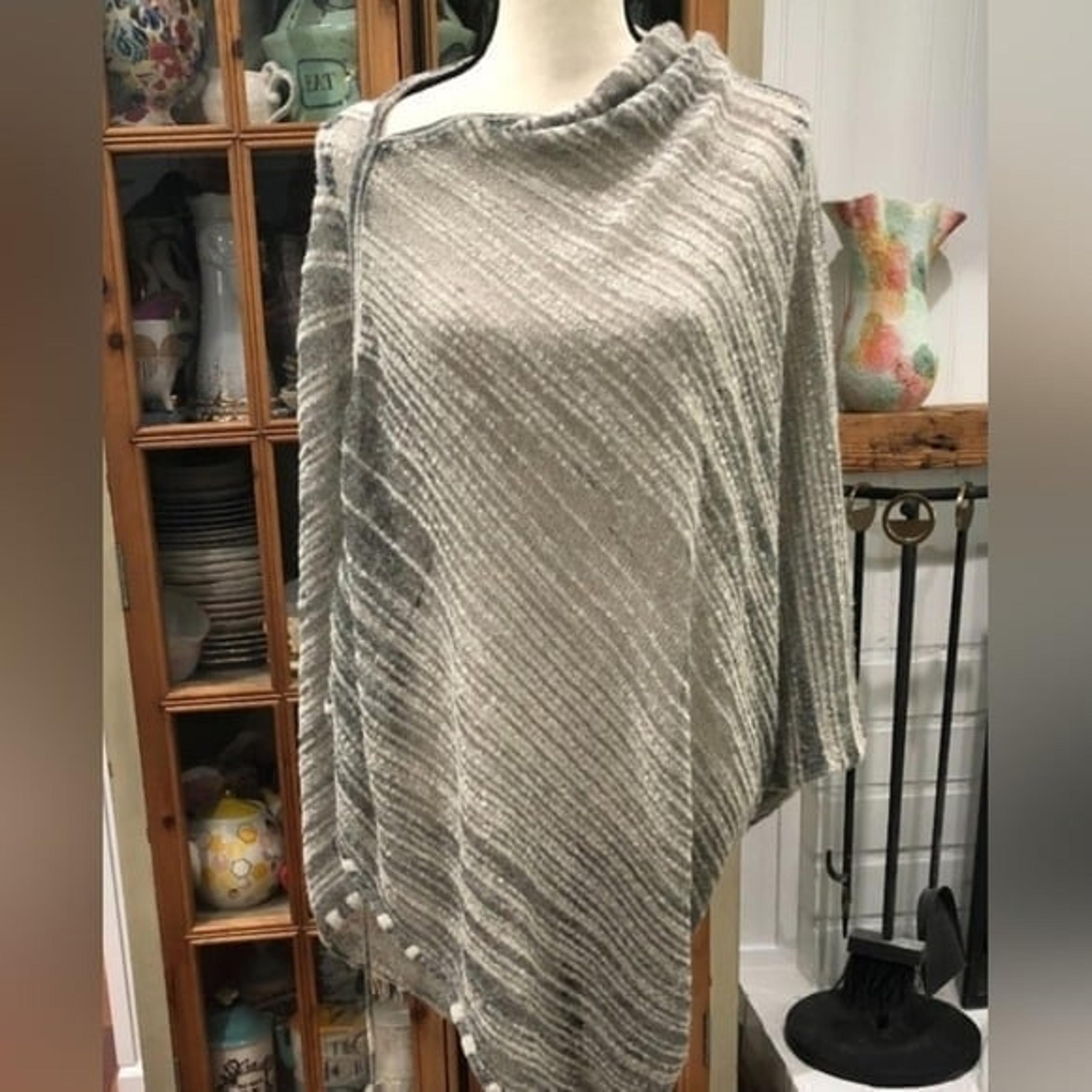 Anthro poncho sweater