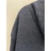 Poetry Draped Neck Front Slit Baby Alpaca Navy Blue Sweater Size Medium