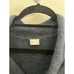 Poetry Draped Neck Front Slit Baby Alpaca Navy Blue Sweater Size Medium