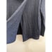 Poetry Draped Neck Front Slit Baby Alpaca Navy Blue Sweater Size Medium