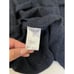Poetry Draped Neck Front Slit Baby Alpaca Navy Blue Sweater Size Medium