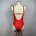 Red Hallow Out Bodysuit Lingerie