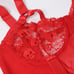 Red Hallow Out Bodysuit Lingerie