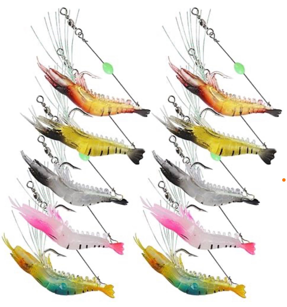 10Pcs Shrimp-like Soft Fishing Lures
