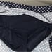 Land’s End Polka Dot Sweetheart Bandeau 2 Piece Skirt Swimsuit Navy 18W Rare