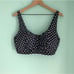 Land’s End Polka Dot Sweetheart Bandeau 2 Piece Skirt Swimsuit Navy 18W Rare