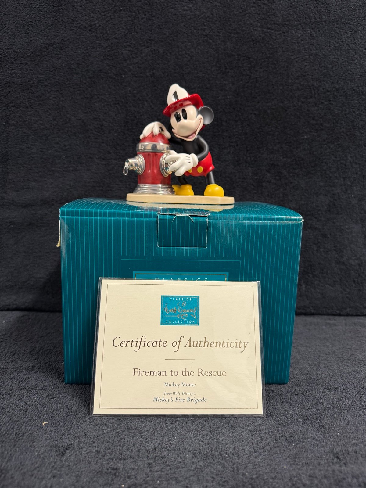 WDCC Mickey’s Fire Brigade Fireman to the Rescue