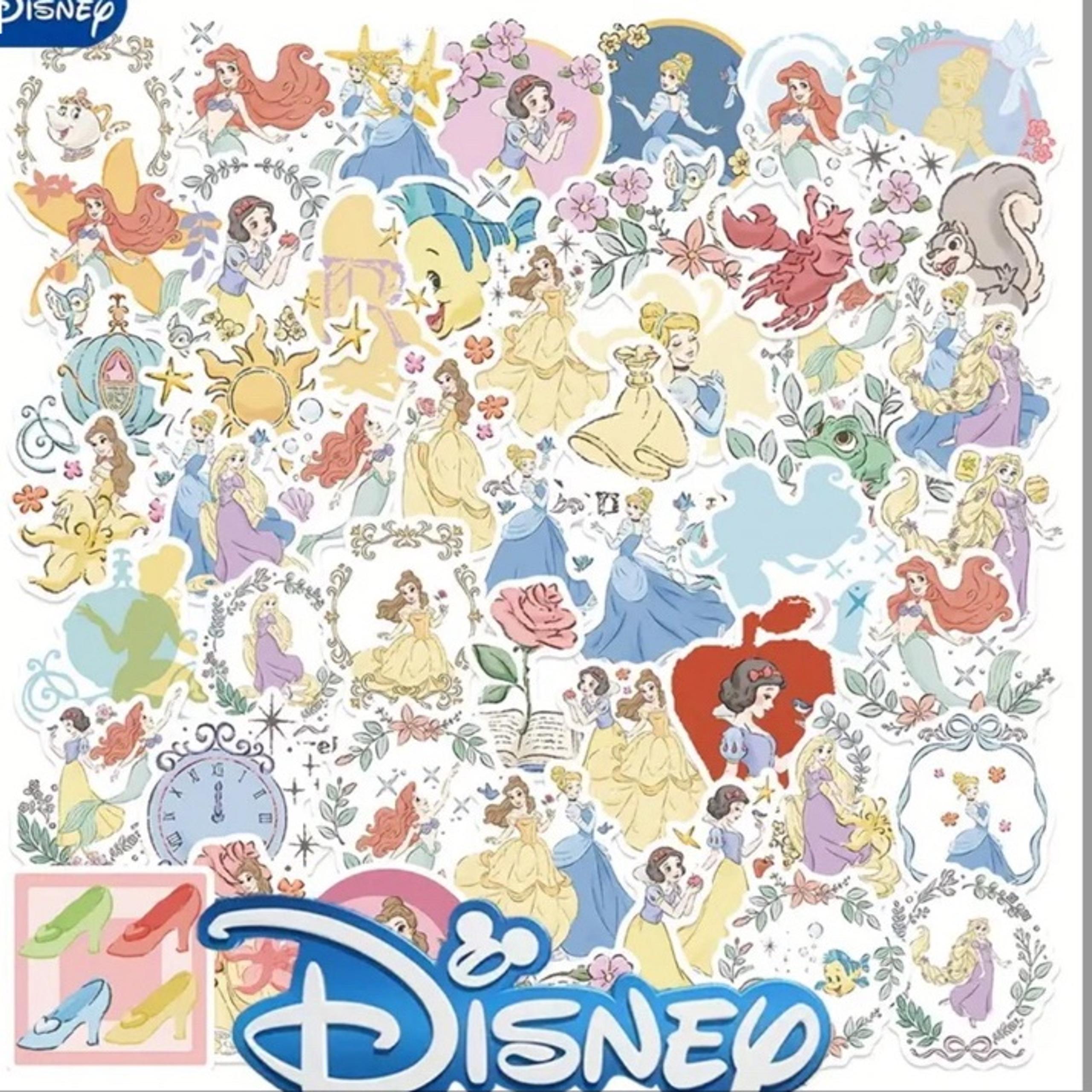 50 Pieces Stickers Disney Princess, Princesses lot