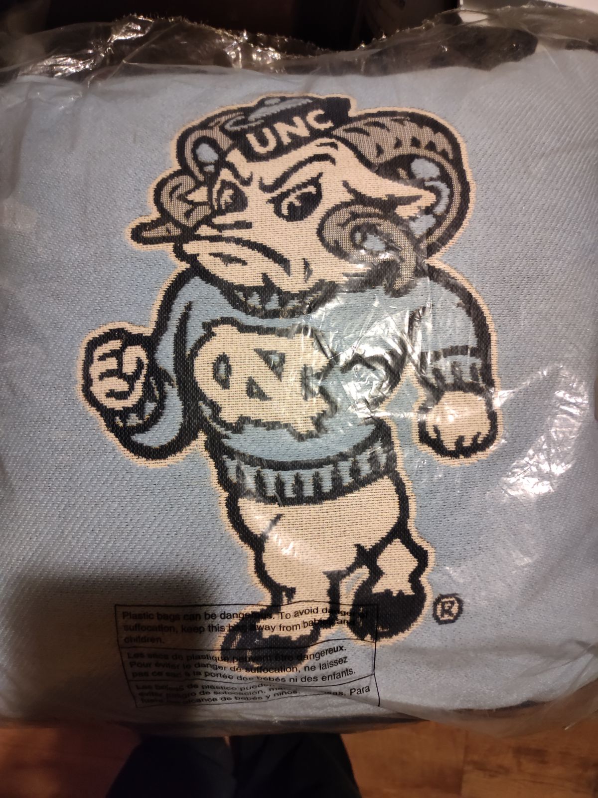UNC tar heels decorative pillow
