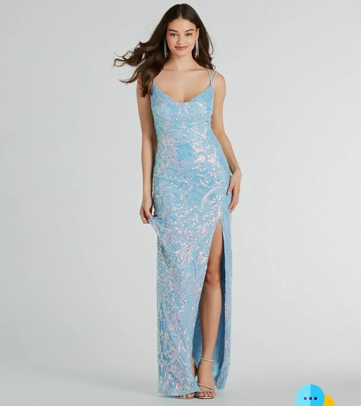 Light blue Windsor Prom dress (Size XS)
