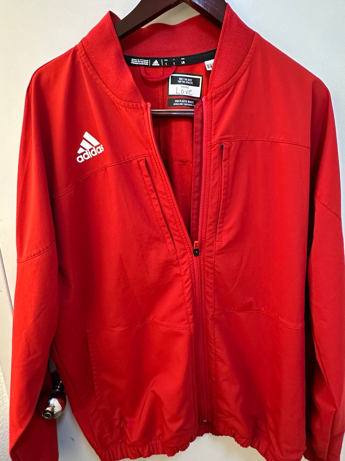 Adidas Men North Carolina Wolfpack #2 Caleb Love -2022 -color Red  Size L