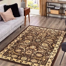 4' x 6' New Area Rug Brown H 37522 Home Decorative Art Soft Carpet Collectible