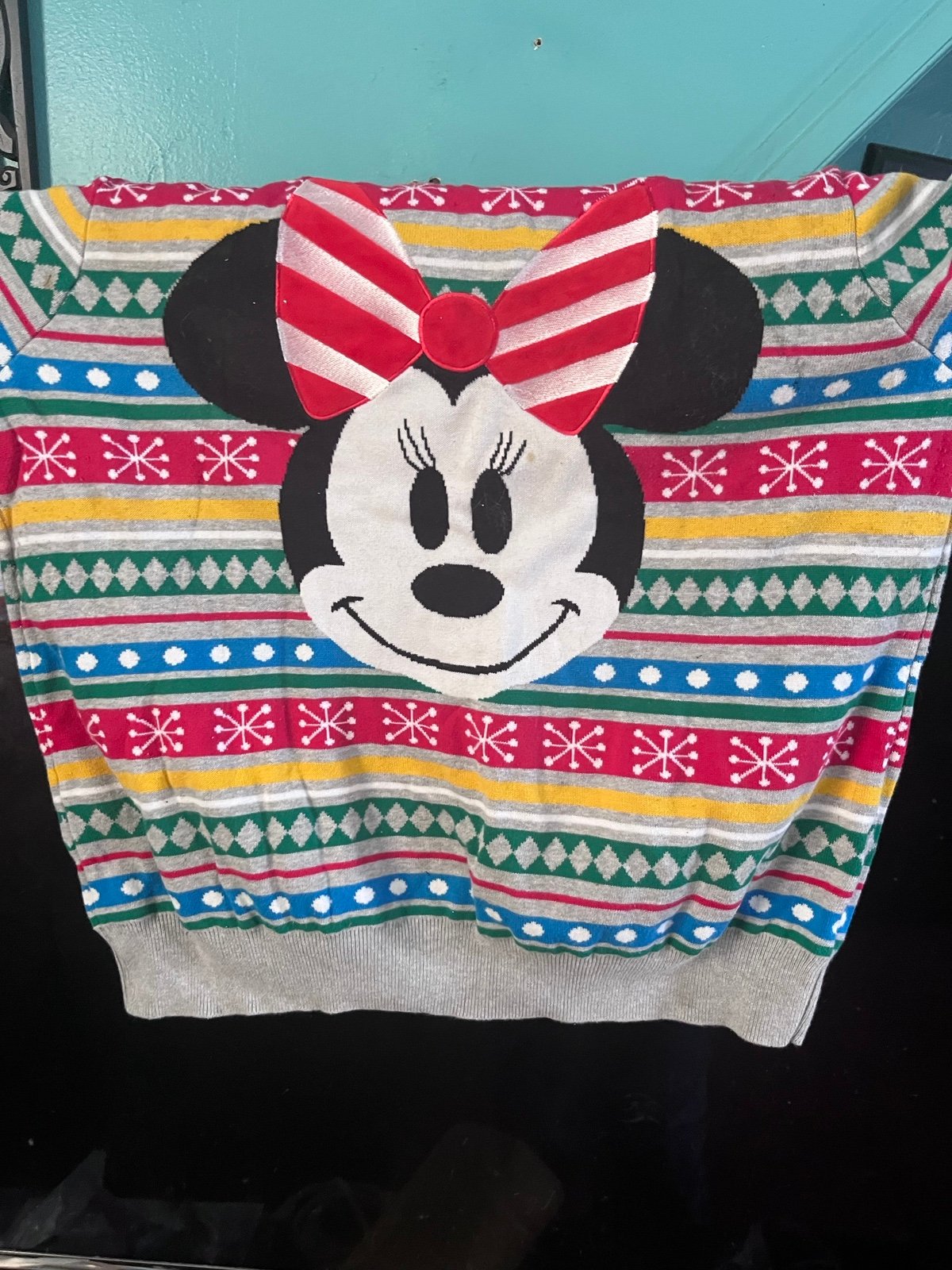 Disney store Minnie mouse ugly sweater