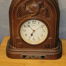 Seiko Quartz Mickey Mouse Walt Disney Clock  60th Anniversary