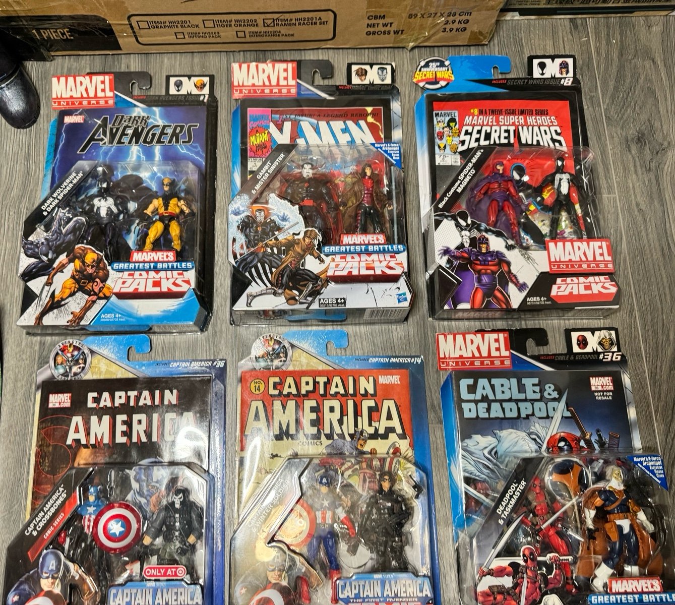 Marvel universe comic 2 packs lot of figures