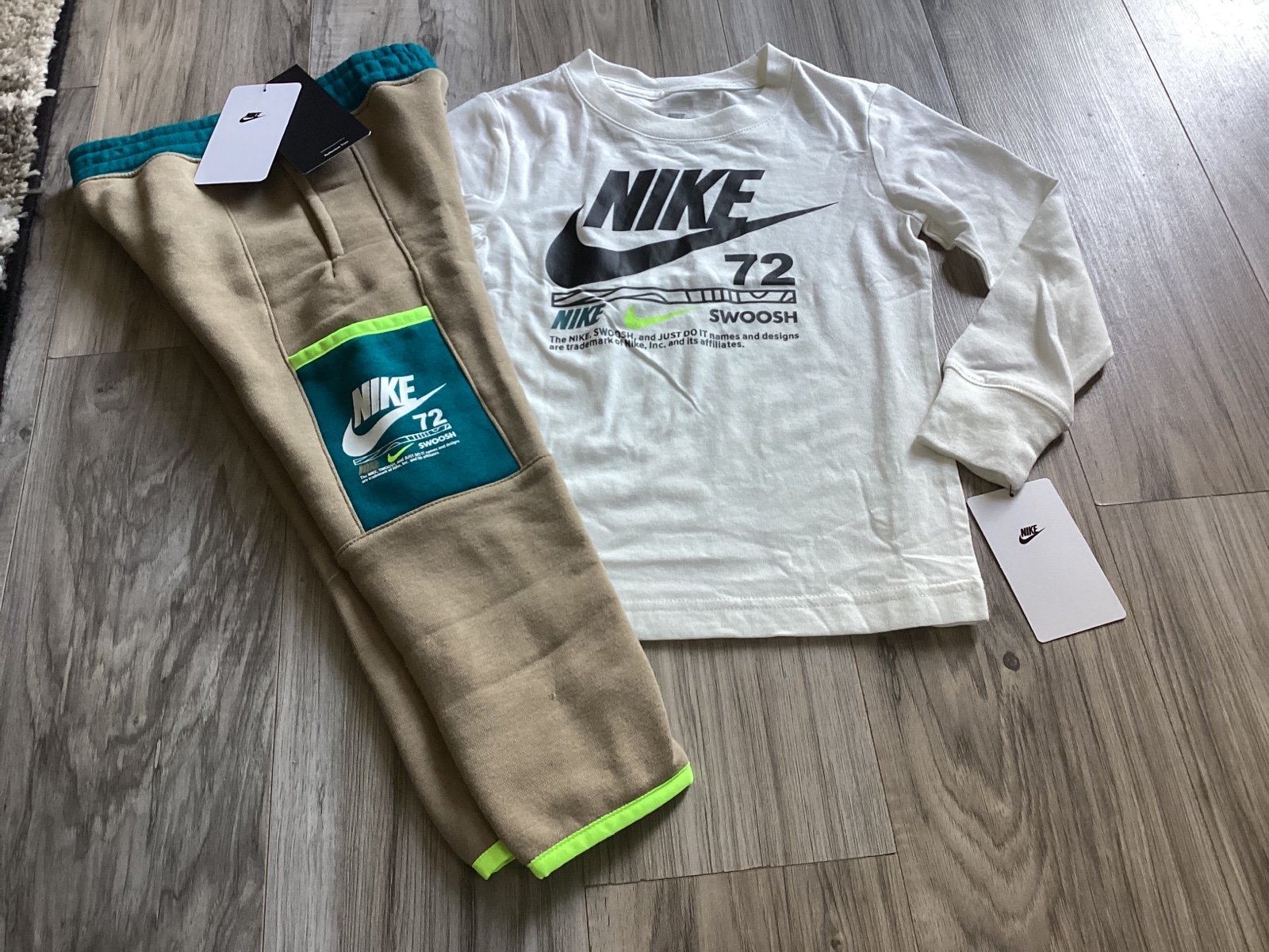 Nike boys long sleeve tee & matching sweatpants outfit size 4(NWT)~NO OFFERS~